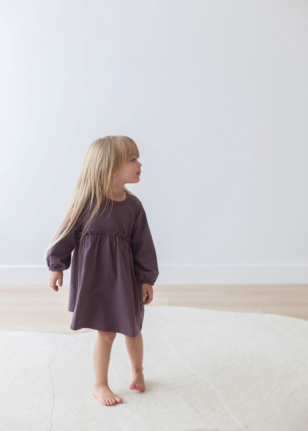 Long Sleeve Jersey Dress | Elderberry - Mila & Co.