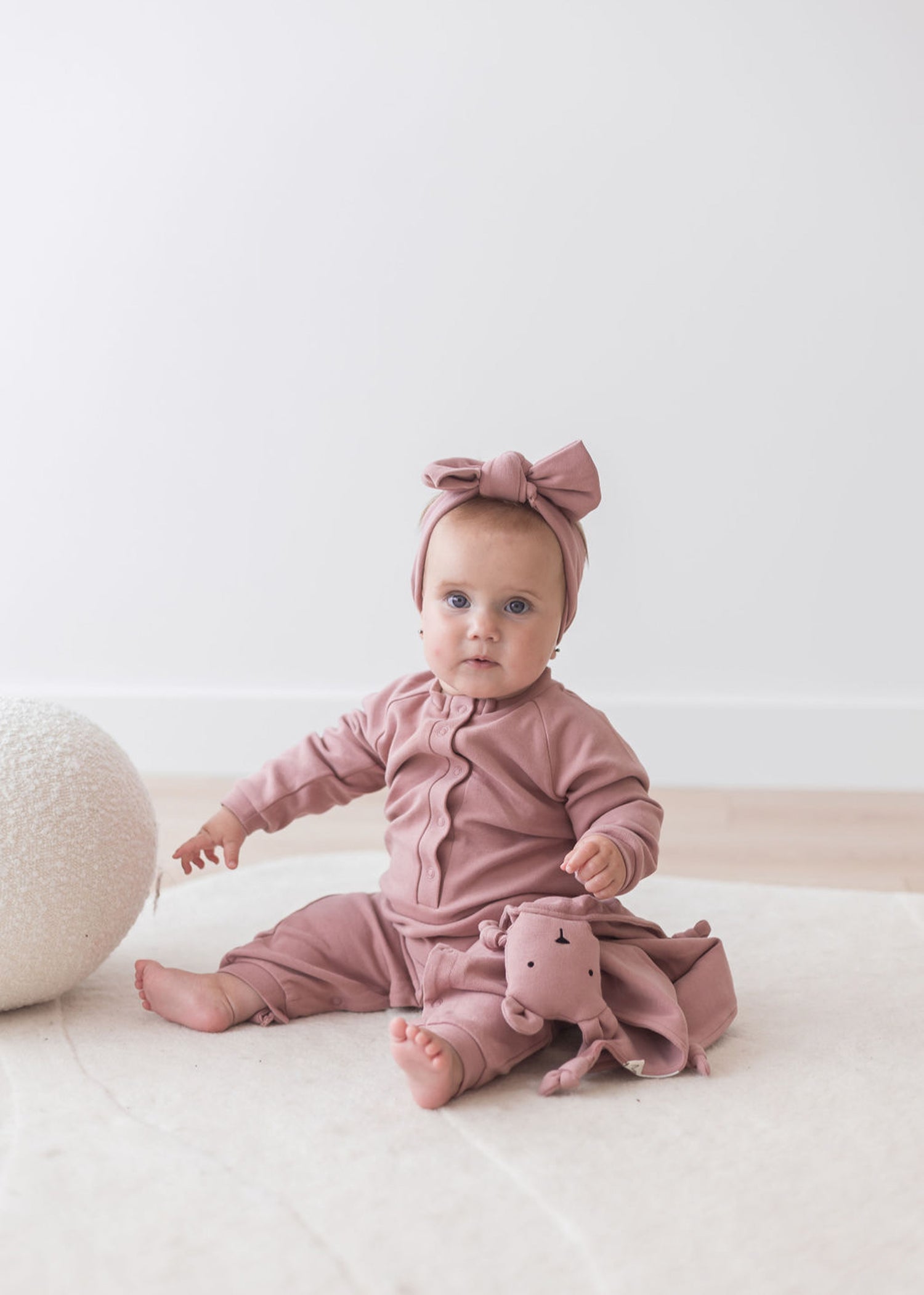 Brushed Bear Lovey | Berry - Mila & Co.