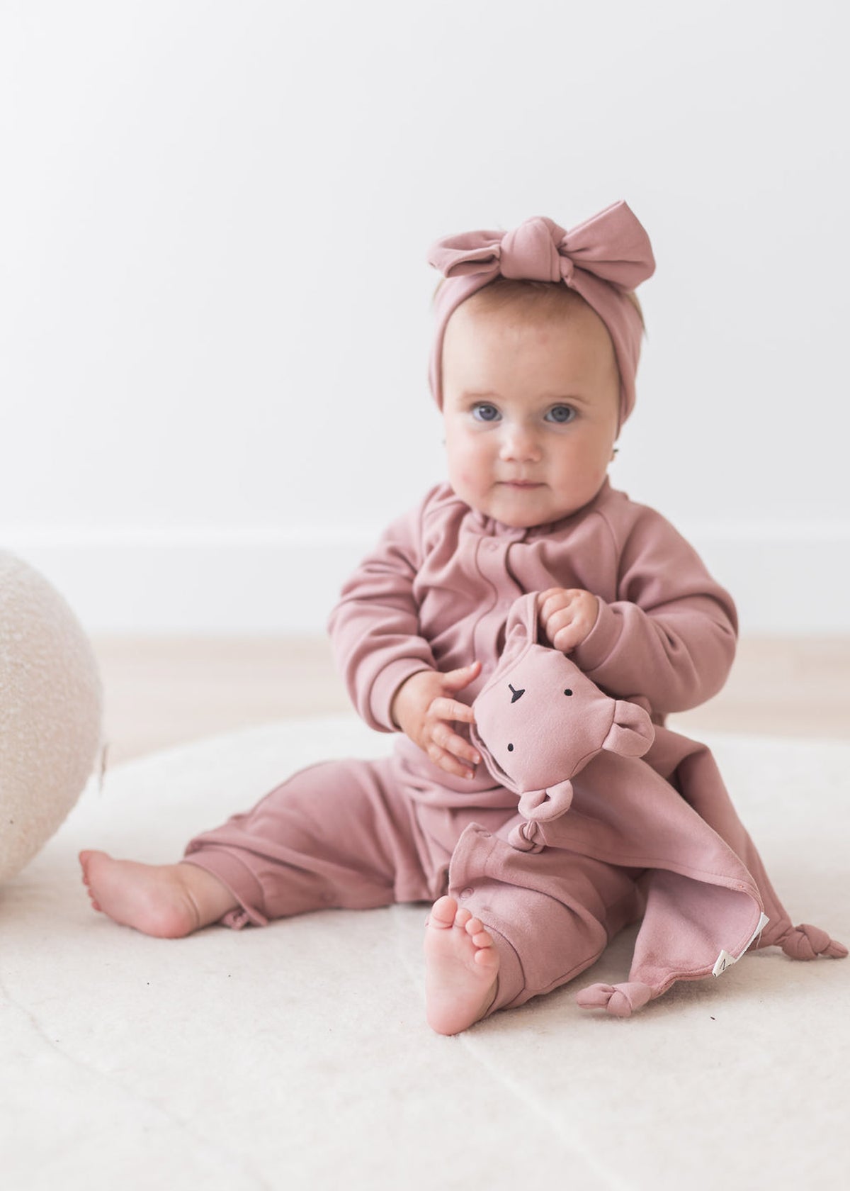 Brushed Bear Lovey | Berry - Mila & Co.