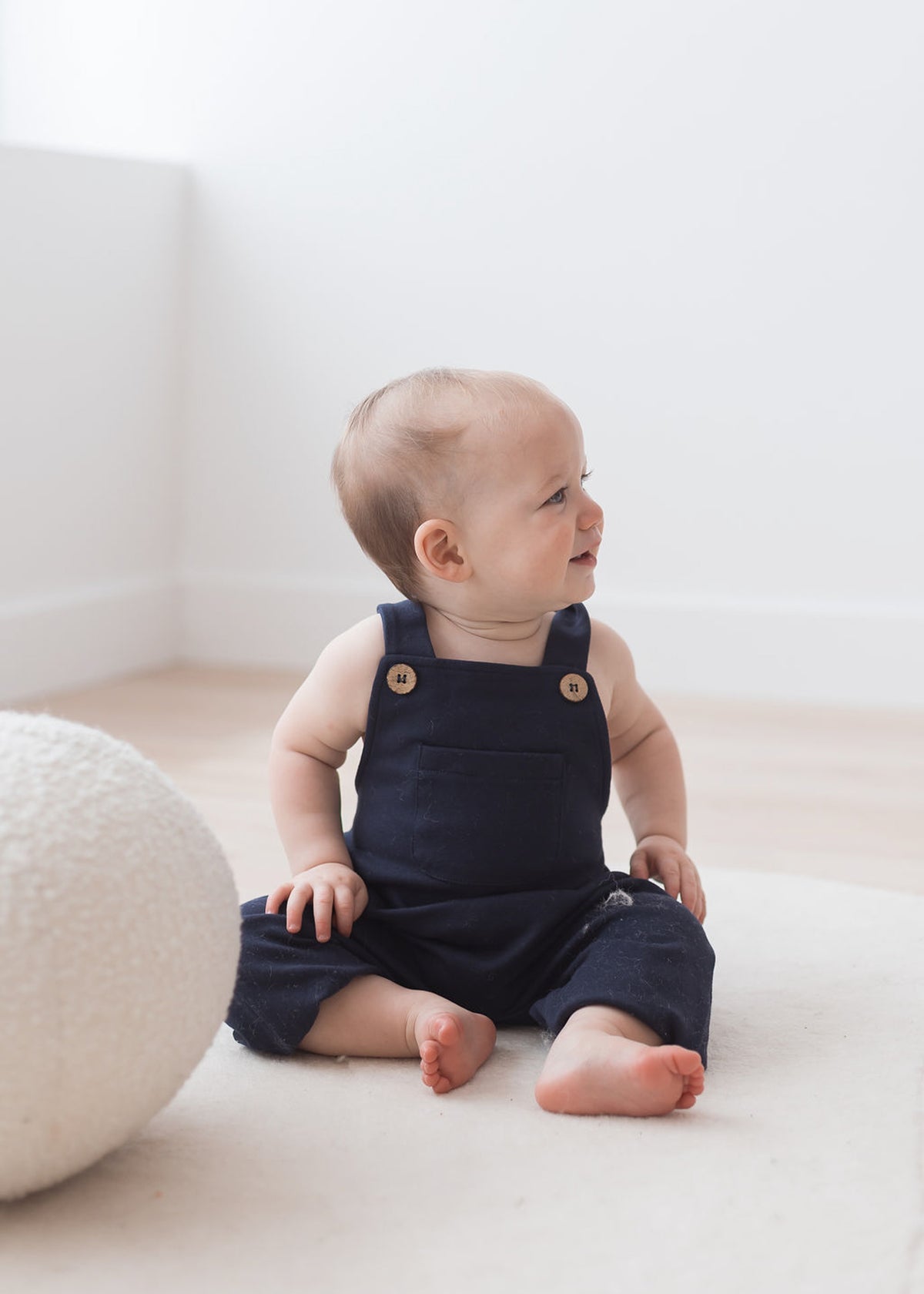 Brushed Overall | Deep Blue - Mila & Co.