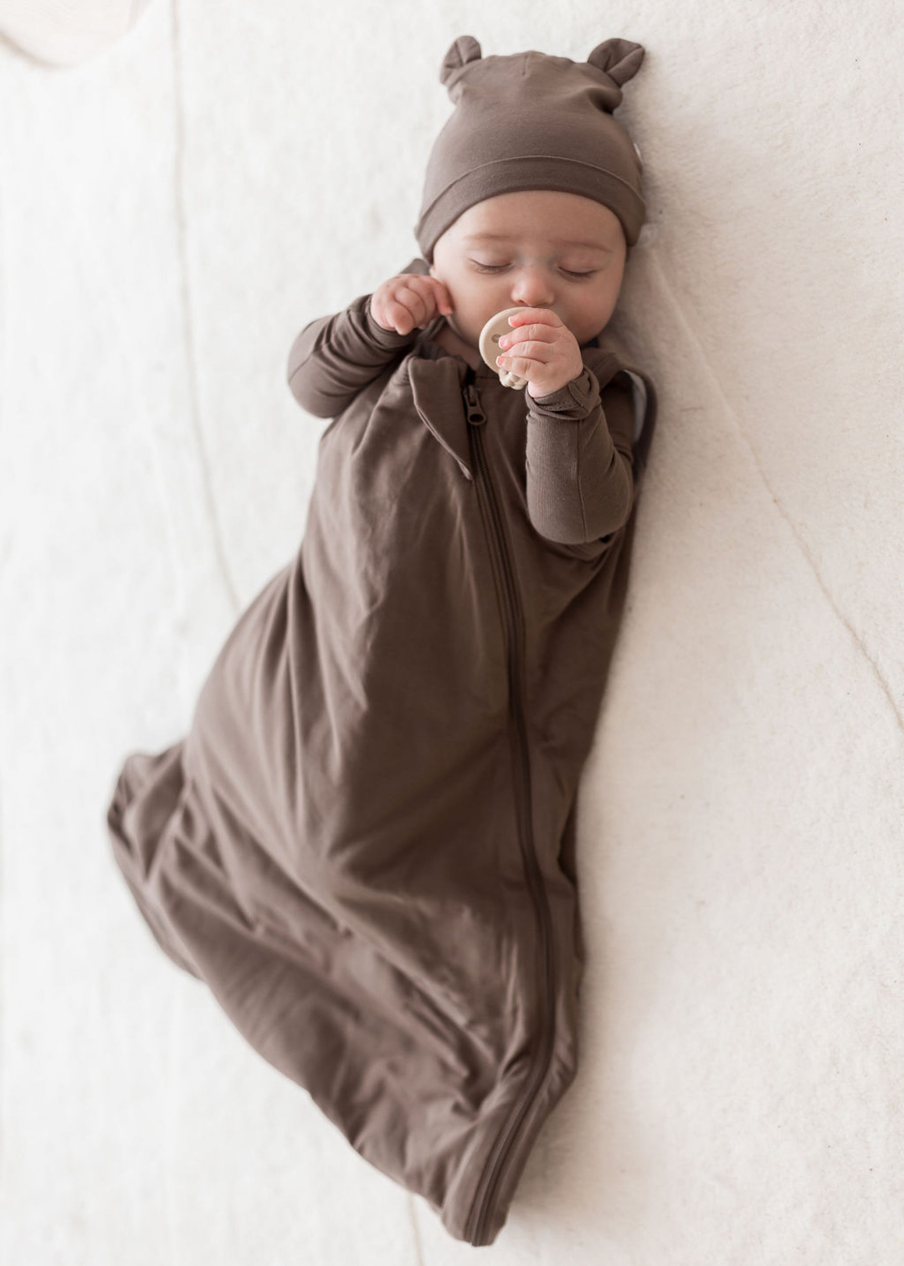 Jersey Sleep Bag 1.0 TOG | Walnut - Mila & Co.