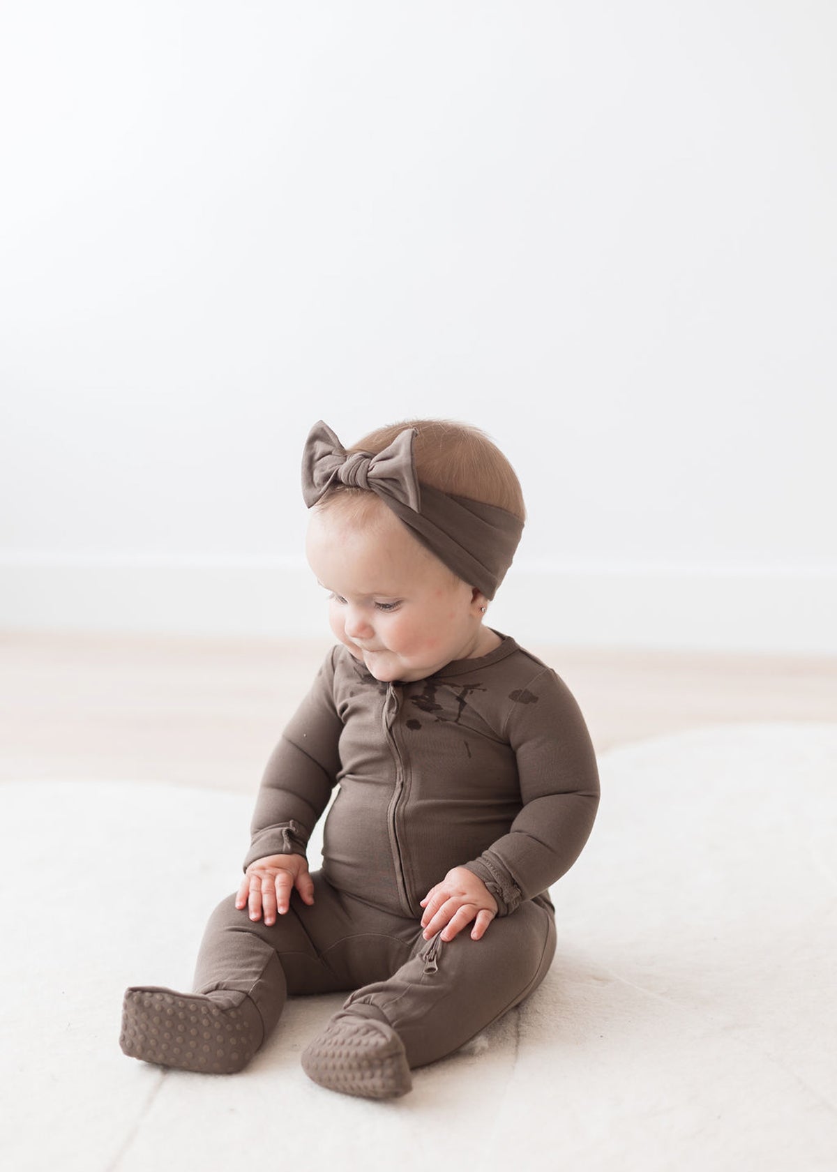 Convertible Zipper Romper | Walnut - Mila & Co.