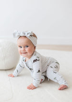 Convertible Zipper Romper | Dino - Mila & Co.