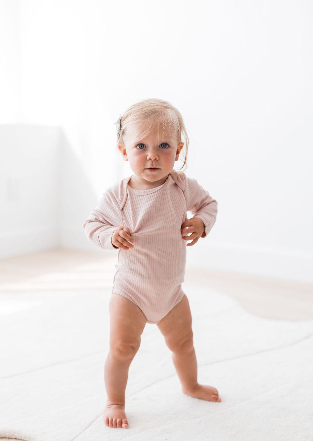 Ribbed Bodysuit | Blush - Mila & Co.