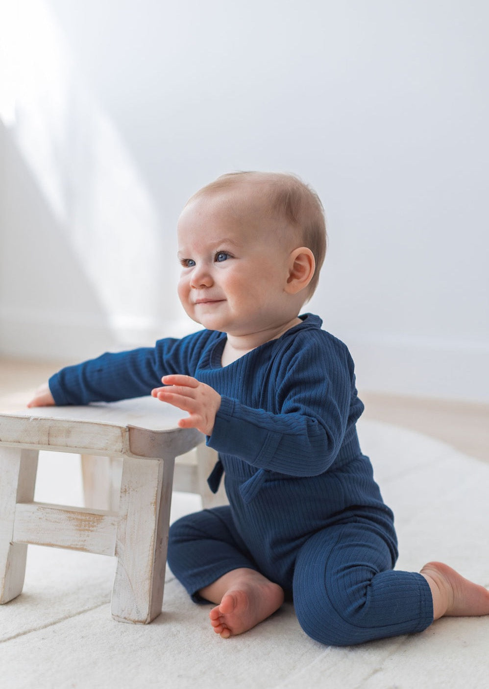 Ribbed Bodysuit | Navy - Mila & Co.