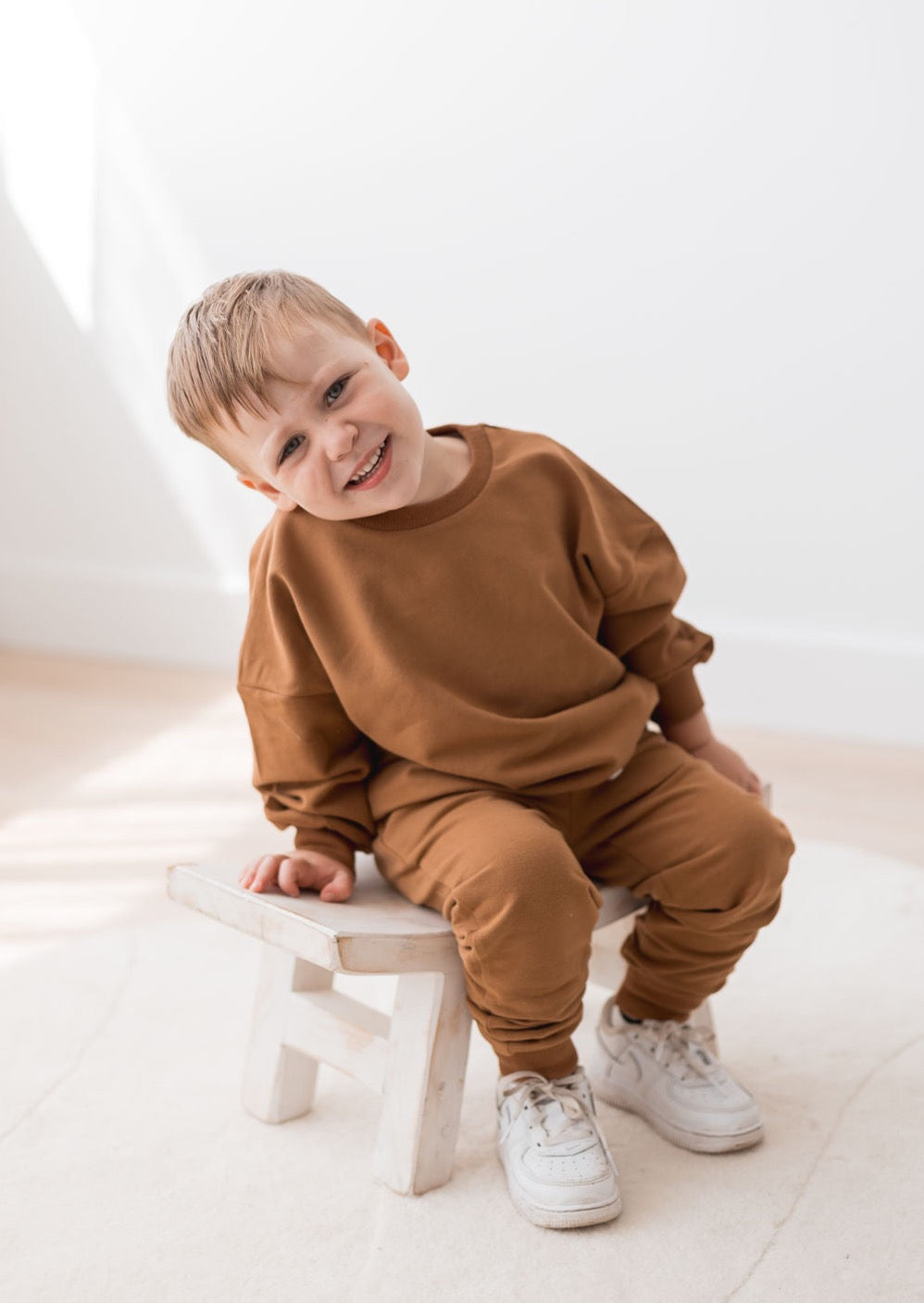 Sweatshirt & Jogger Set | Cinnamon - Mila & Co.