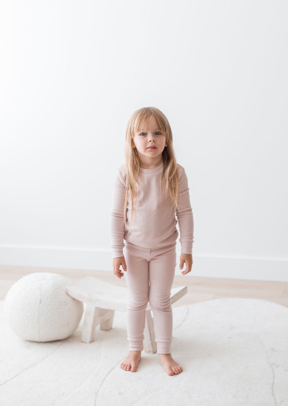 Ribbed Lounge Set | Blush - Mila & Co.