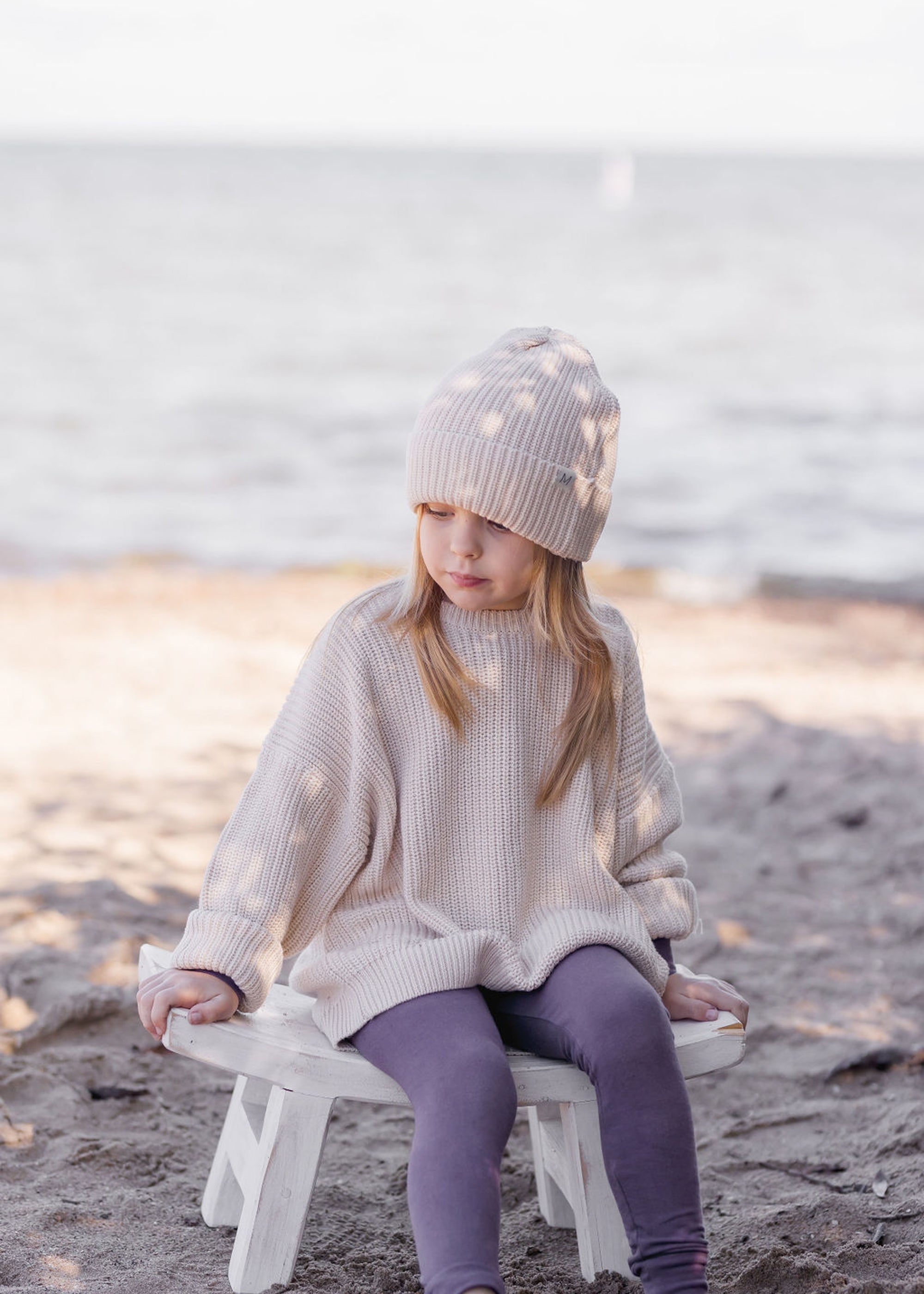 Chunky Knit Beanie | Vanilla - Mila & Co.