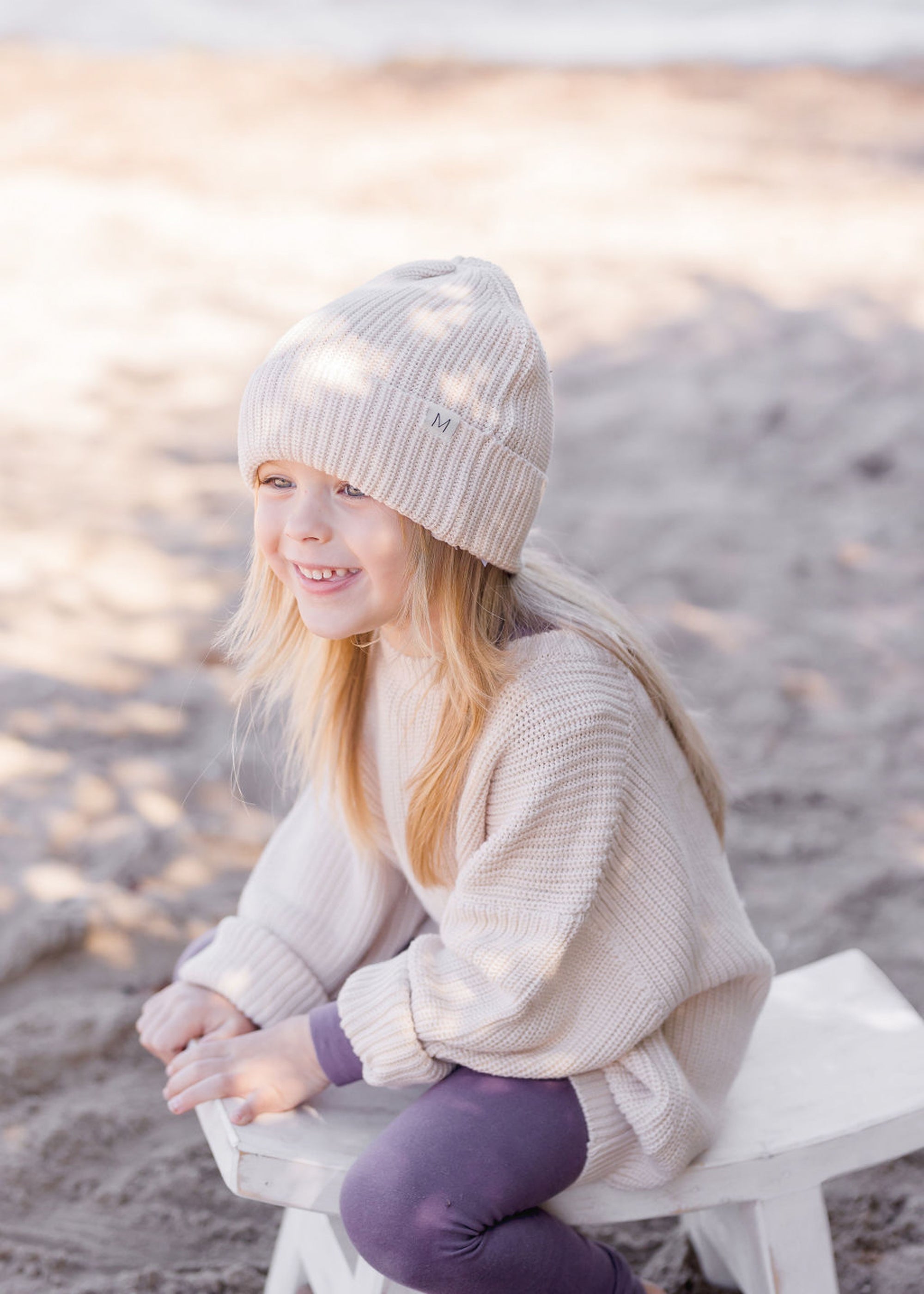 Chunky Knit Beanie | Vanilla - Mila &amp; Co.