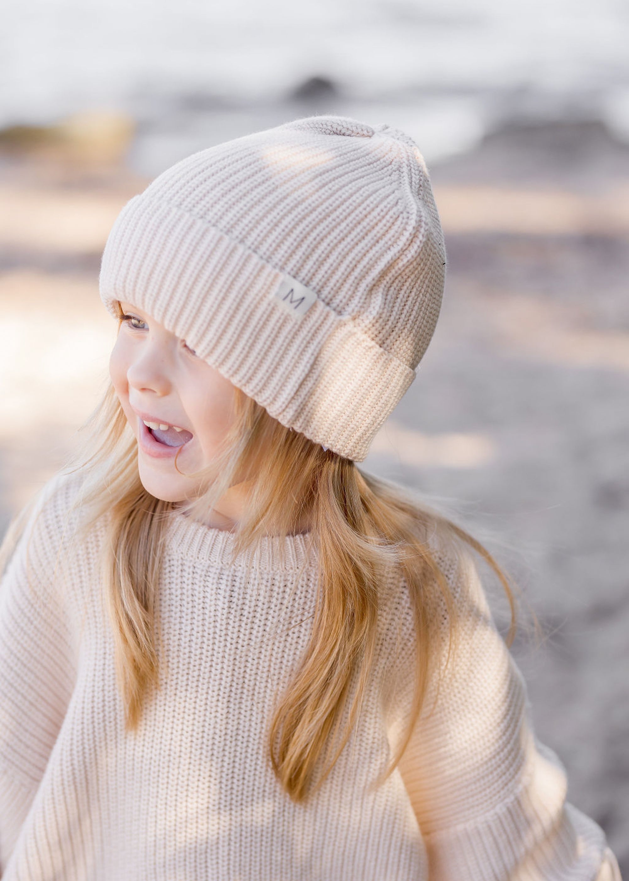 Chunky Knit Beanie | Vanilla - Mila & Co.