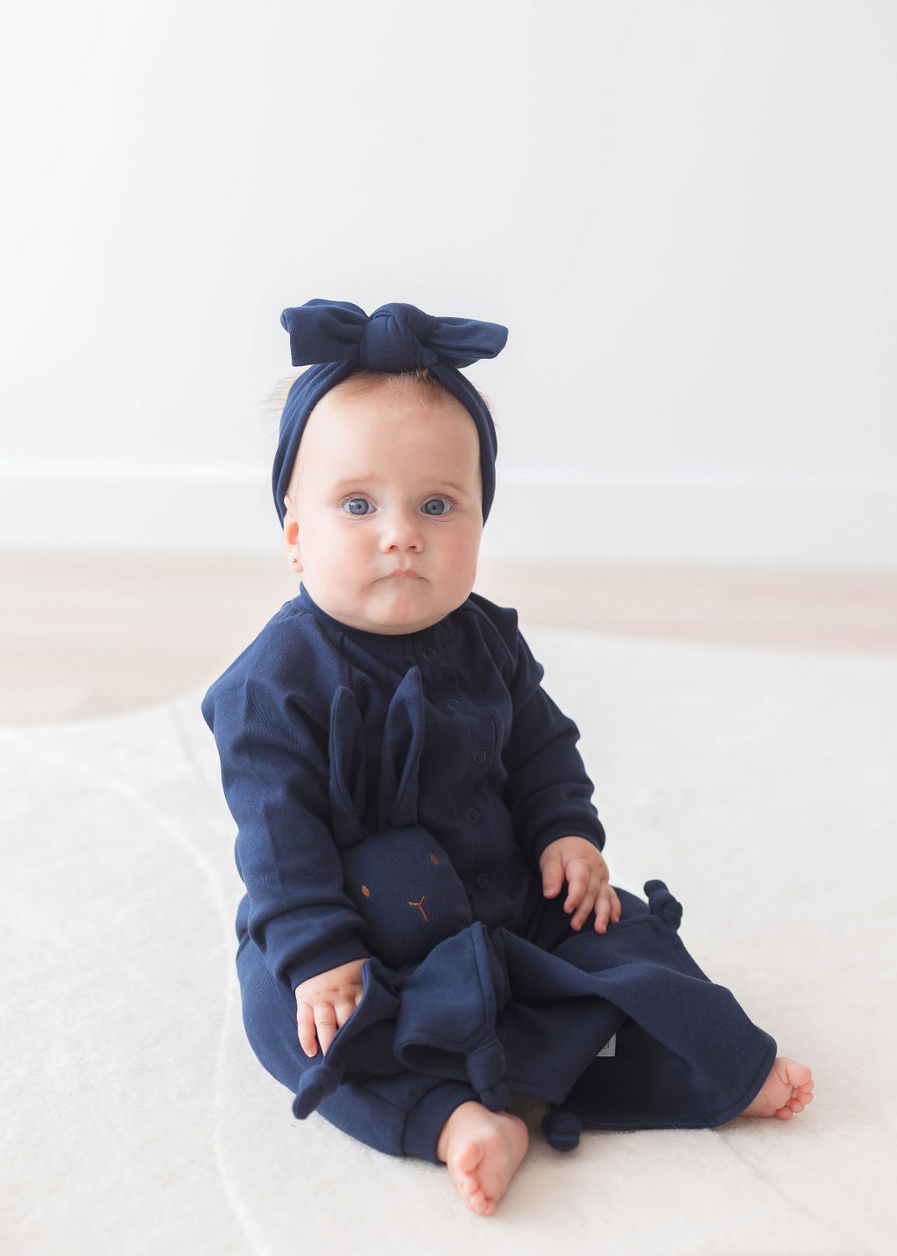 Brushed Bunny Lovey | Deep Blue - Mila & Co.