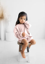 Ribbed Bubble Romper | Blush - Mila & Co.