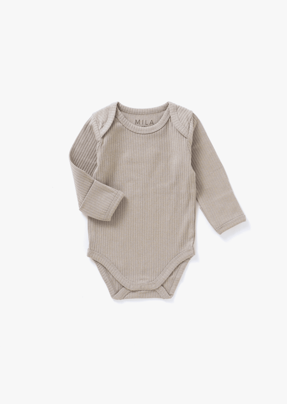 Ribbed Bodysuit | Mushroom - Mila & Co.