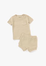 Ribbed Short Set | Honey - Mila & Co.