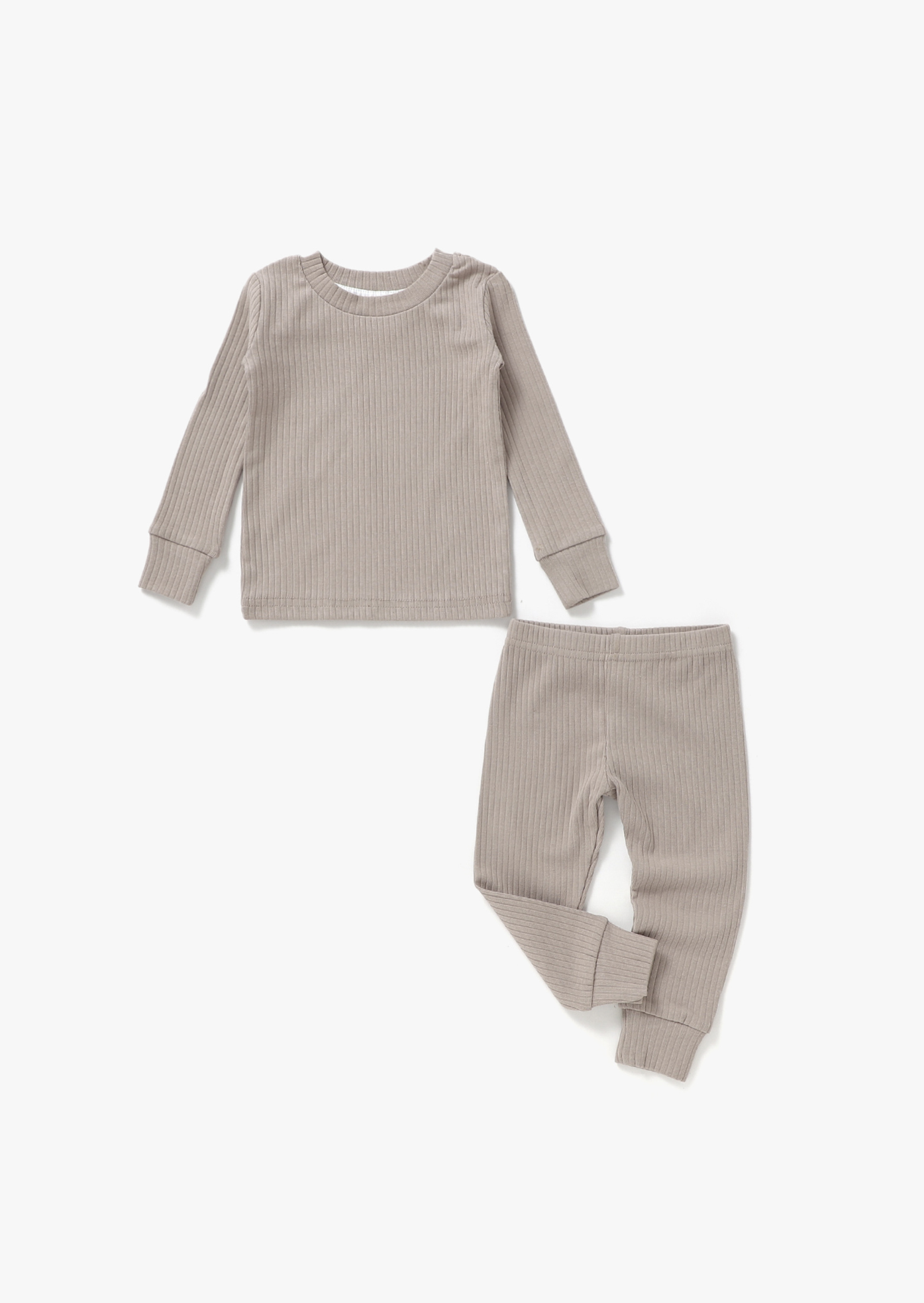 Ribbed Lounge Set | Mushroom - Mila & Co.