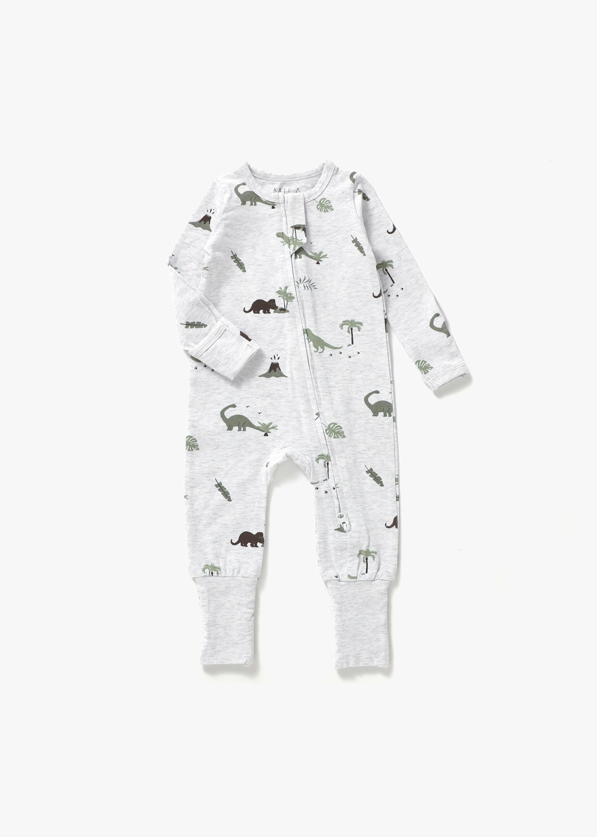 Convertible Zipper Romper | Dino - Mila & Co.