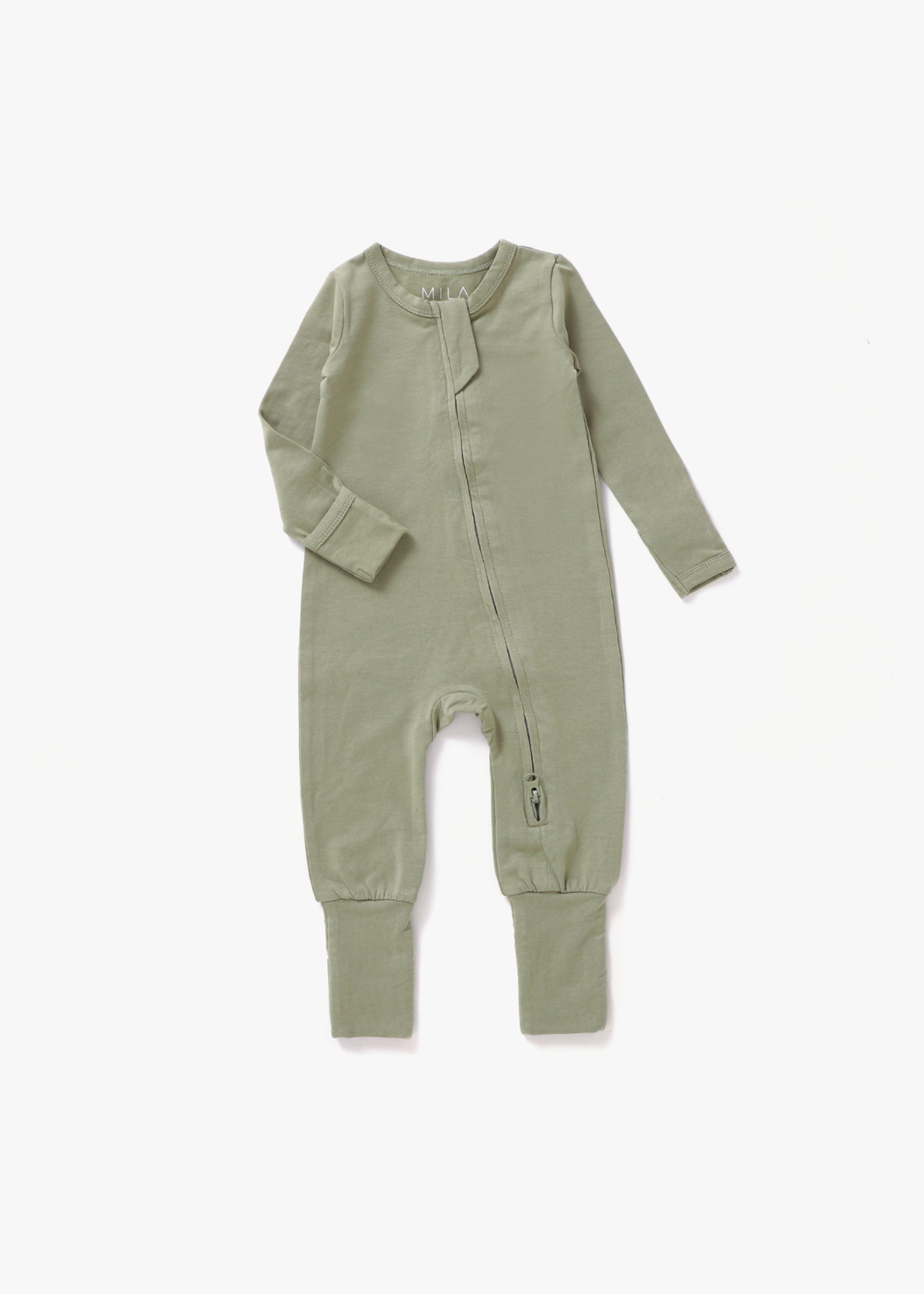 Convertible Zipper Romper | Moss - Mila & Co.