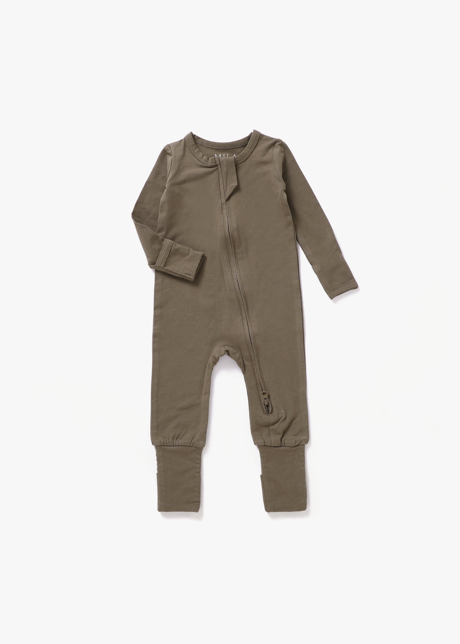 Convertible Zipper Romper | Walnut - Mila & Co.